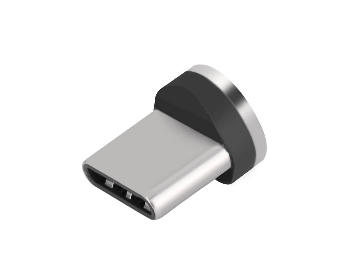 Cabo magnético com conector Android, Type C e Apple, carregamento rápido
