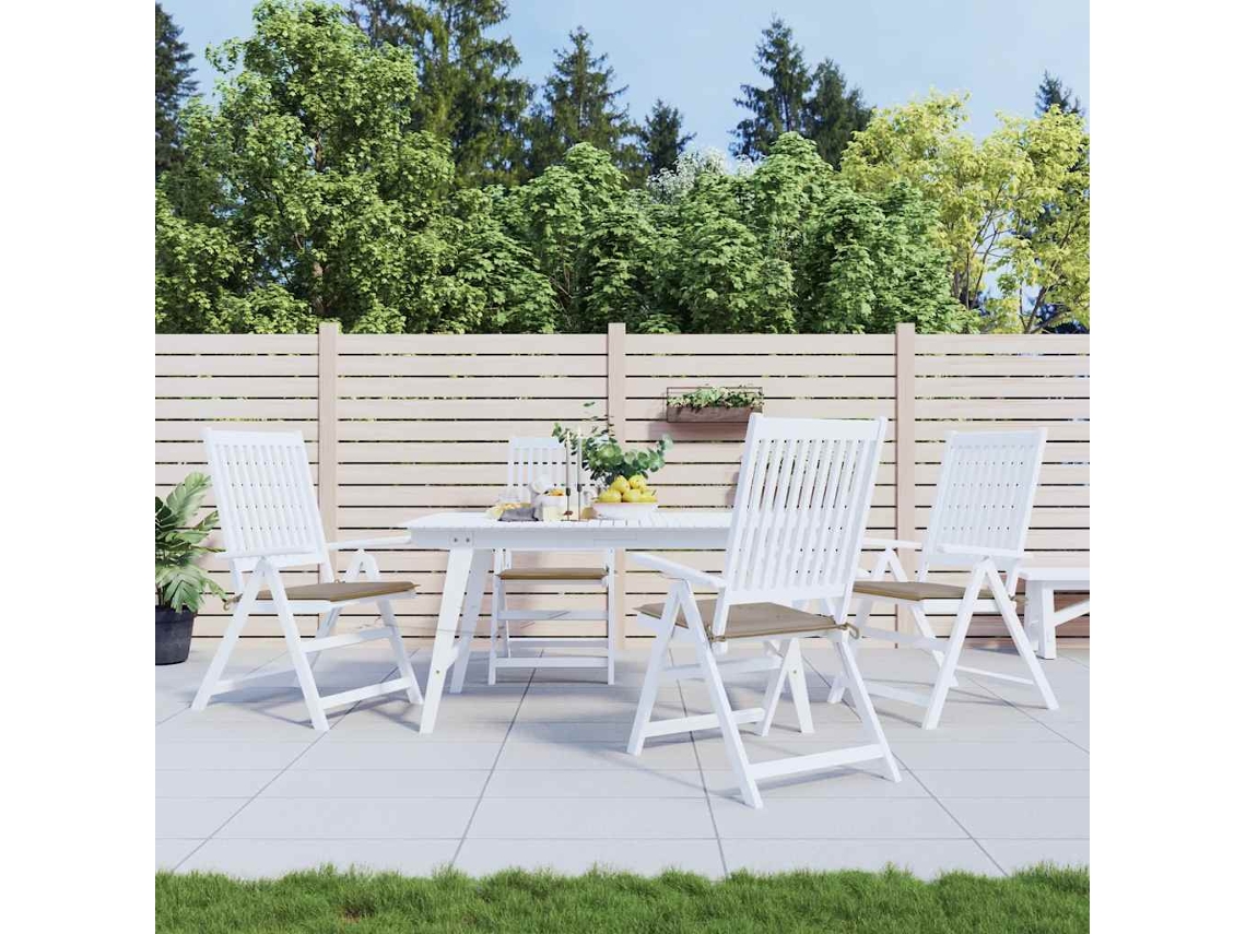 Vidaxl Almofadões P/ Cadeiras De Jardim 4 Pcs Oxford Cinza-acastanhado