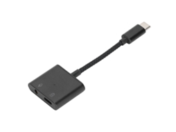 Adaptador de USB-C a auriculares de 3,5 mm con carga rápida, convertidor de audio para Huawei/Google | S/MARCA
