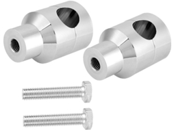 Conjunto de Manoplas de Alumínio Separadas para Guidões e Garfos de 43 Mm Preto Premium Café Racer SFUSHOS