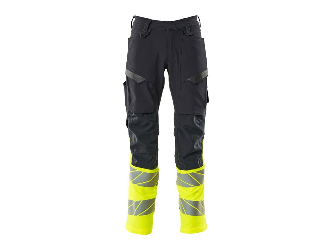 Calças Grandes Com Bolsos Para Joelheiras Accelerate Safe 19879 Amarelo 62 / 32 MASCOT