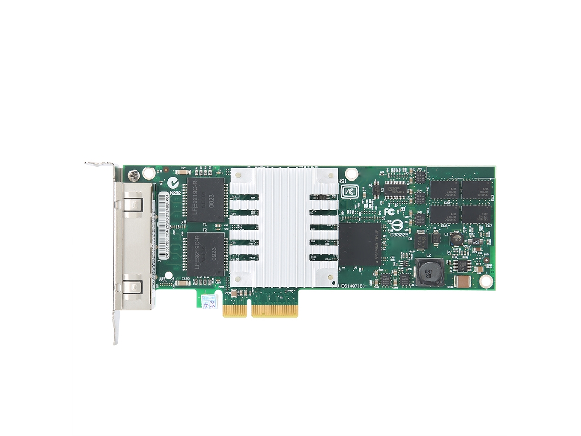 Placa De Rede Intel 9404pt 82571 Nc364t Quad Port Gb Adaptador De Servidor Pciex4 Bocal Baixo Ethernet Gigabit