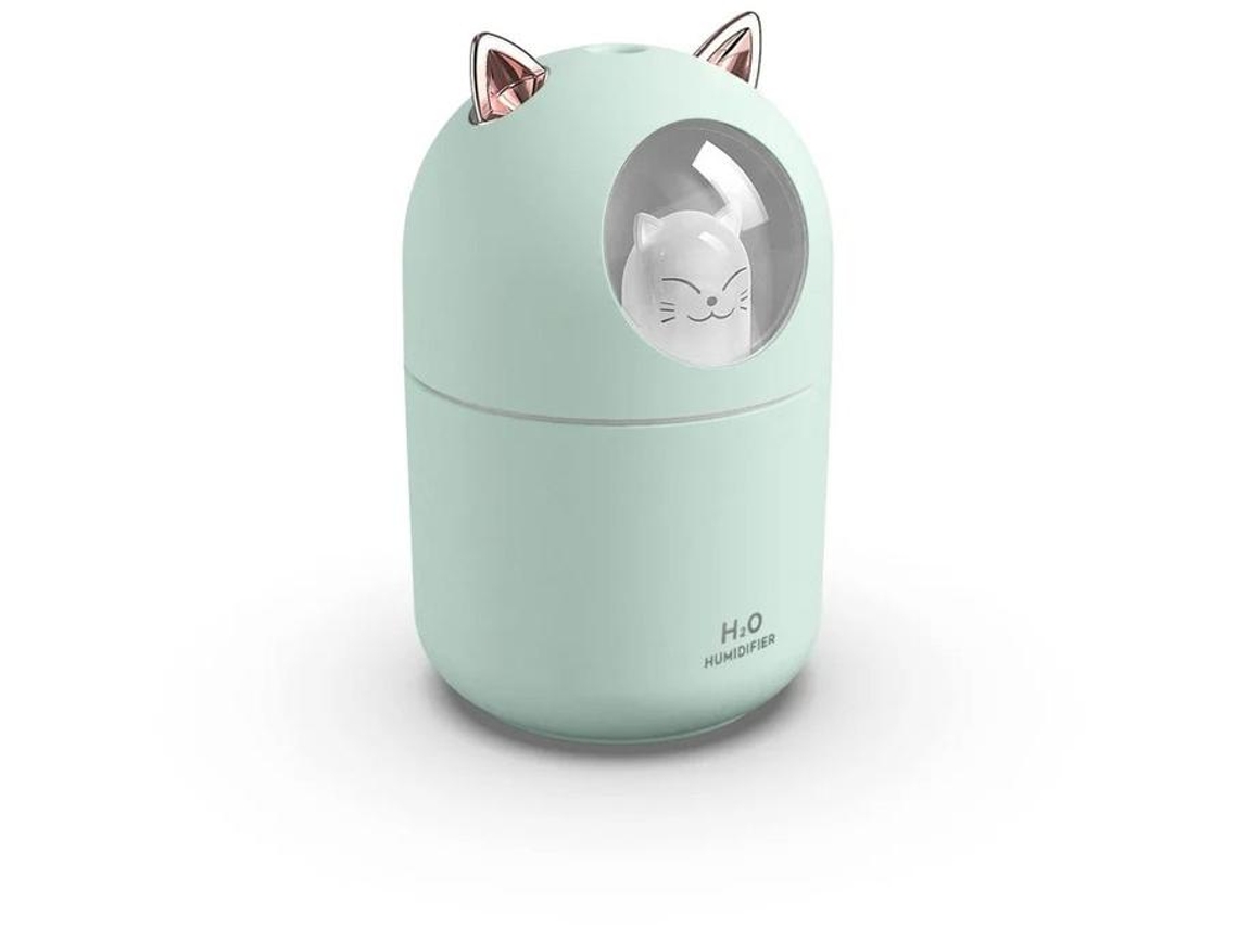 Umidificador Pequeno Portátil Mini Umidificador De Névoa Fria De 300 Ml Com Luz Noturna Usb Pessoal Desligamento Automático Ultrassilencioso 2 Yizhood