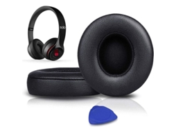 2026-linjou Almohadillas De Repuesto Para Auriculares Beats Solo 2 Y Solo 3 Inalámbricos (negro)