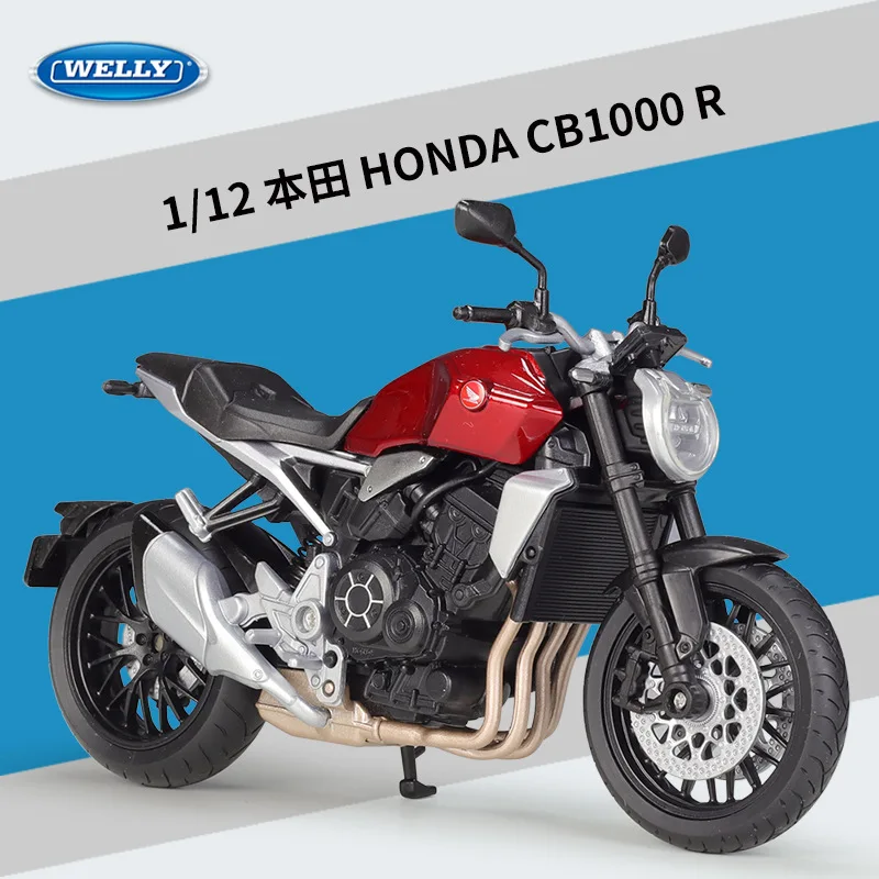 (vermelho) Modelo De Motocicleta Em Escala 1:12, Brinquedo Colecionável, Amortecedor De Motocicleta
