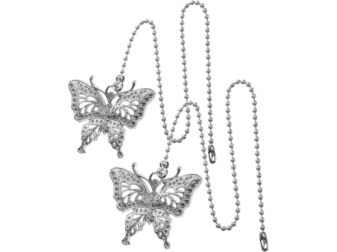 Conjunto De 2 Pingentes Decorativos Em Forma Borboleta, Feitos