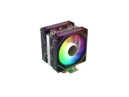 Cooler Cpu Dissipador Progaming Twinstorm X6 2x 120mm Argb Infinity Mirror 6 Heatpipes Display Temp 395w Tdp Preto