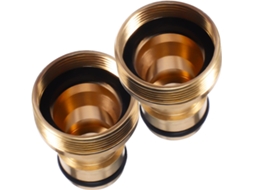 Conjunto De 2 Adaptadores Torneira Em Cobre Dourado Para Mangueira