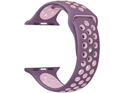 Bracelete Apple Watch 38, 40 mm WJS Silicone Rosa