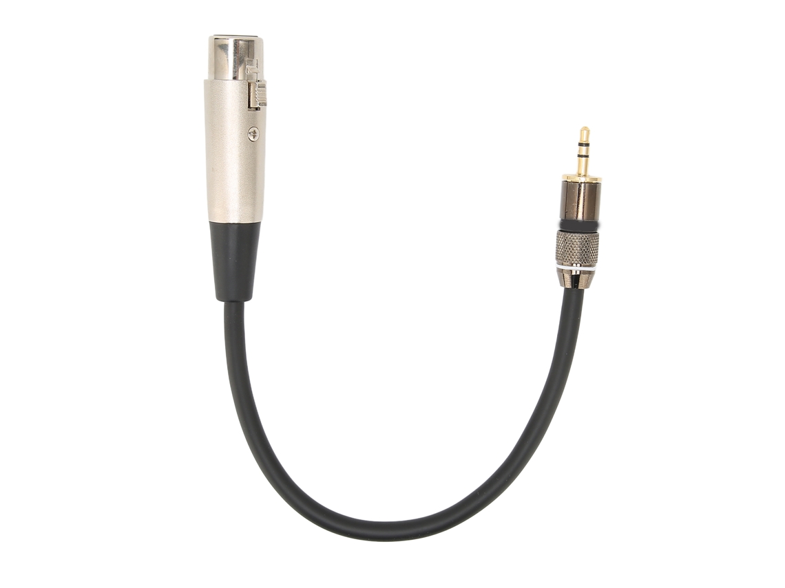 Cabo de Microfone 3.5mm Macho para XLR Fêmea 2m com Redução de Ruído Compatível com Múltiplos Microfones