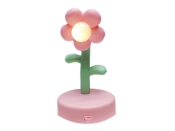 Lâmpada De Mesa Flor Rosa Portátil Laxiscreed Para Ambiente Aconchegante