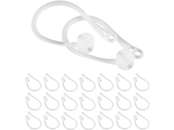 Secfou 20 Pares De Ganchos Auriculares Transparentes Anti Perda Para Fones Ouvido Esportivos Leves E Flexíveis