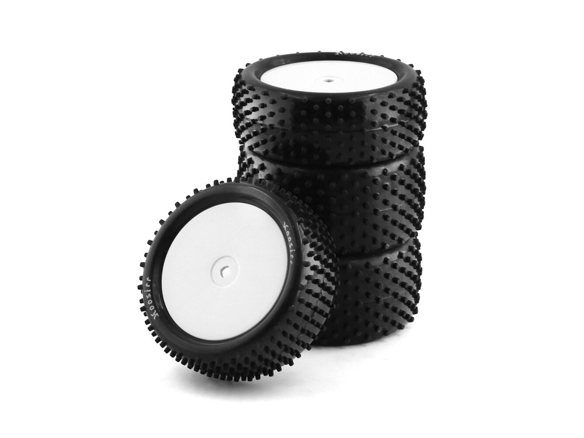 Conjunto 4 Pneus Rodas On road Hex 12mm para Xray Xb2 Dirt Srx2 Srx4 Bandit Tekno Eb410 Yokomo Yz4 1/10 Rc Modelos Veículos Peças MDUG