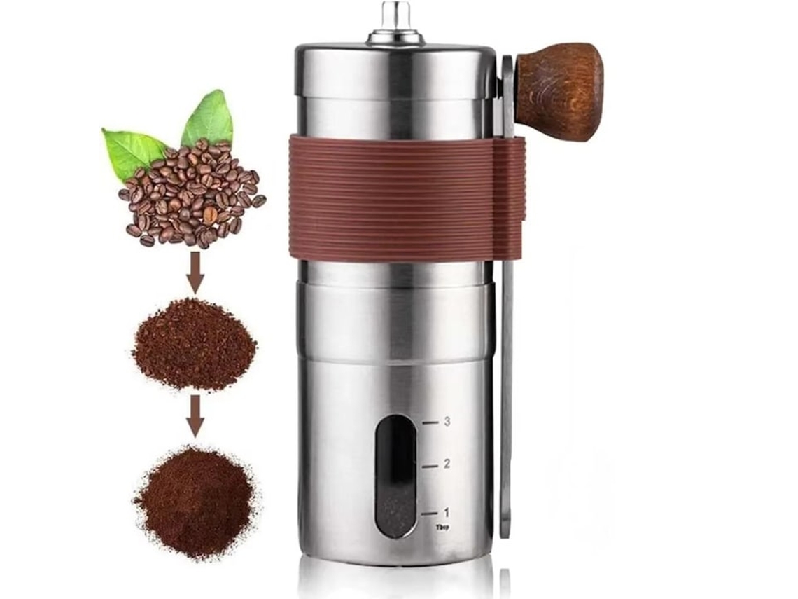 Fabricado Em Aço Inoxidável 304, Este Moinho De Café Manual Oferece Uma Moagem Estável E Uniforme, Bem Como Uma Granulometria Ajustável.
