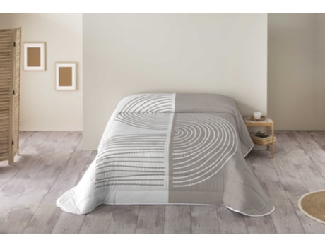 Edredão Estampado Cama 135 Microfibra de Poliéster Feita na Espanha Lino 1 NATURALS