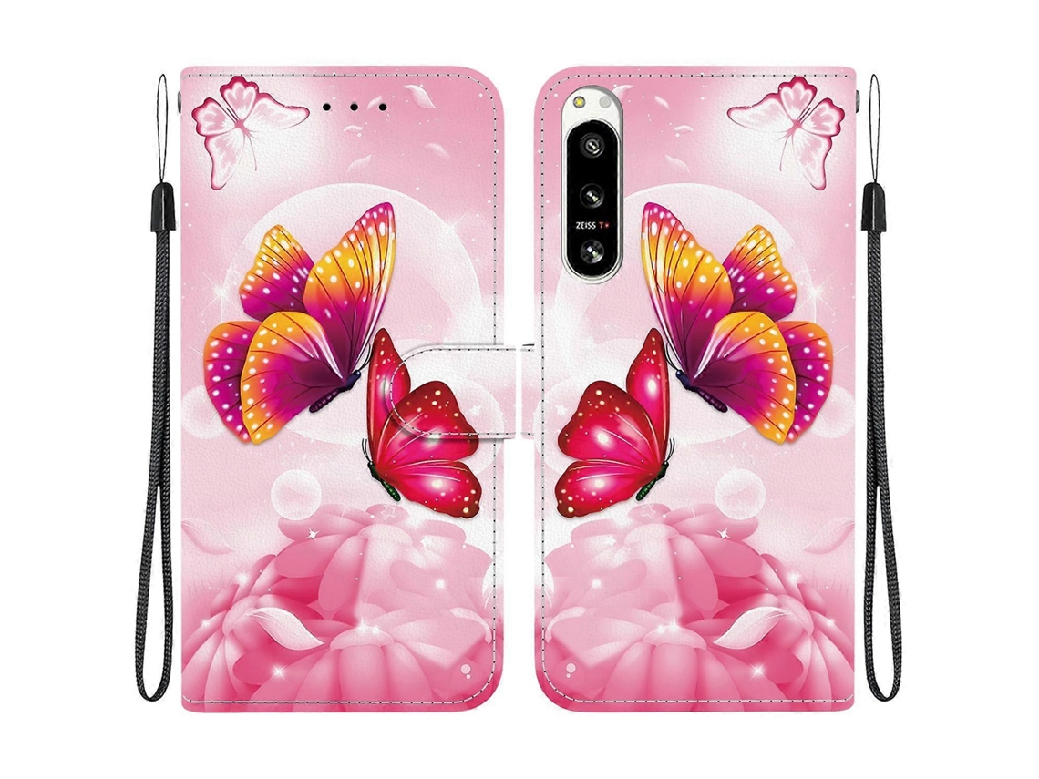 Capa De Couro Com Textura De Cristal E Desenho Colorido