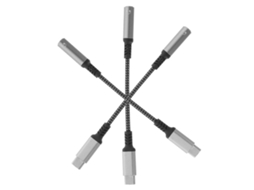 Conjunto De 3 Cabos Adaptadores Para Celular, Cabo Usb C Para Conector De Fone De Ouvido De 3,5 Mm. Hengjian