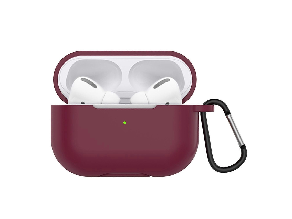 Capa protetora de silicone sólido para fones de ouvido AirPods Pro, com gancho GIECY (branca)