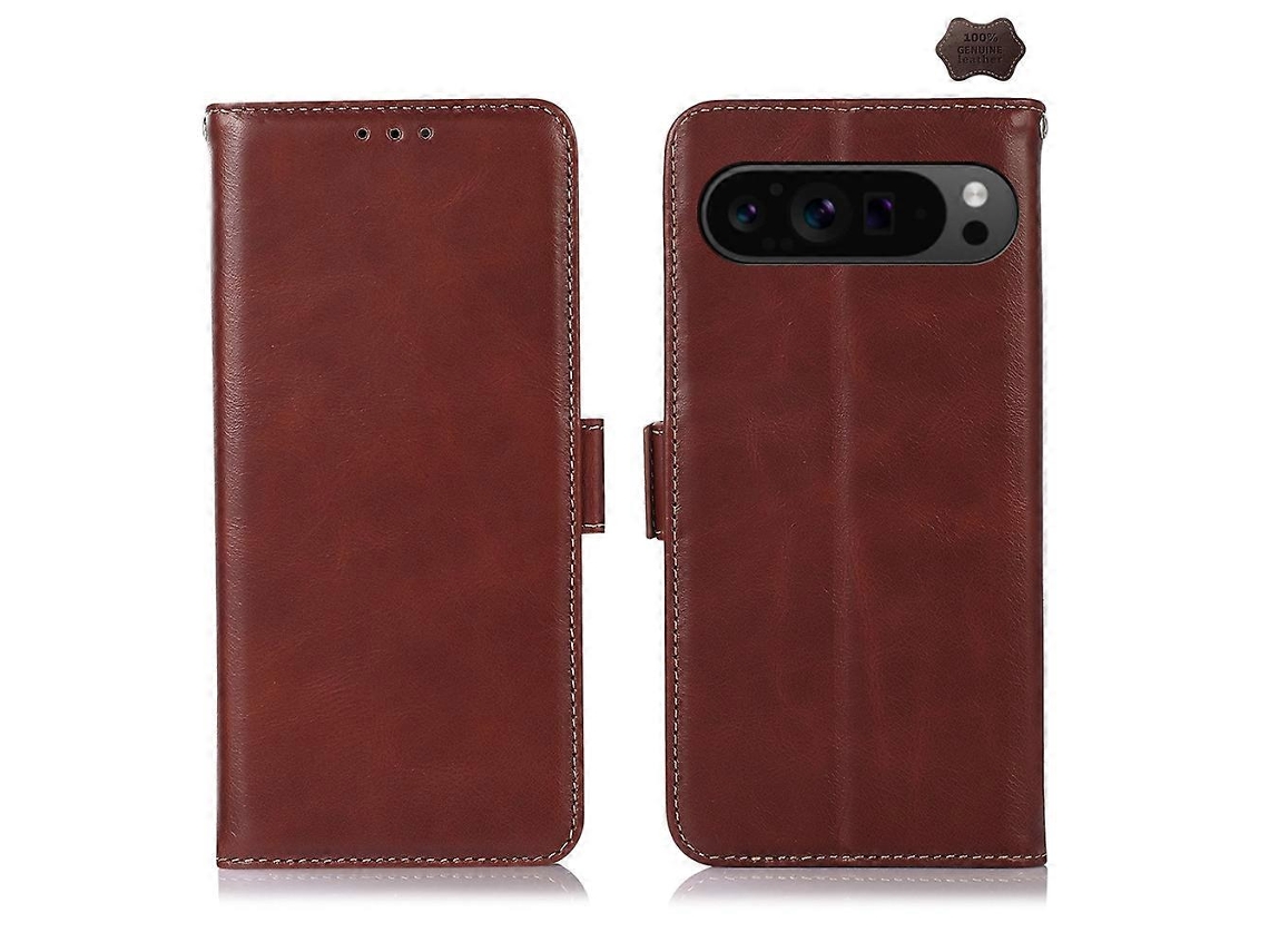 Capa De Celular Crazy Horse Com Camada Superior De Couro Bovino