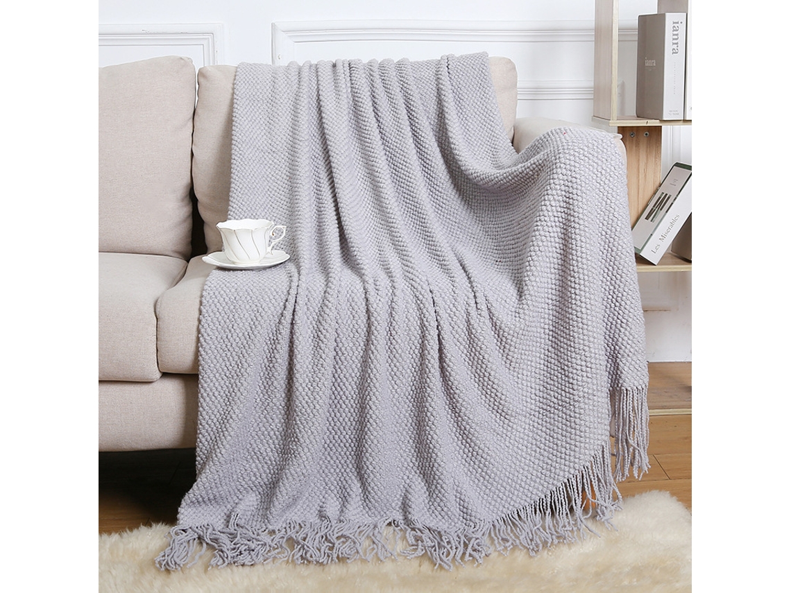 Manta Para Sofá, Manta Boêmia Macia De Chenille Estilo Fazenda Com Borlas, 130 X 230 Cm, Manta Leve Para Decoração De Casa, Manta Para Cama/cadeira/