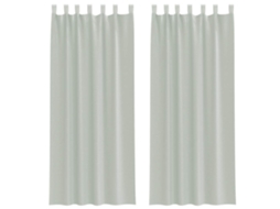 Voile Curtain, Voile Curtains Vidaxl Cinzeto Tecido (140 X 260 Cm)