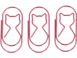 Conjunto De 4 Marcadores De Página Com Clips De Papel Em Formato De Gato Fofo, Com Trava, Para Organ Gokoco