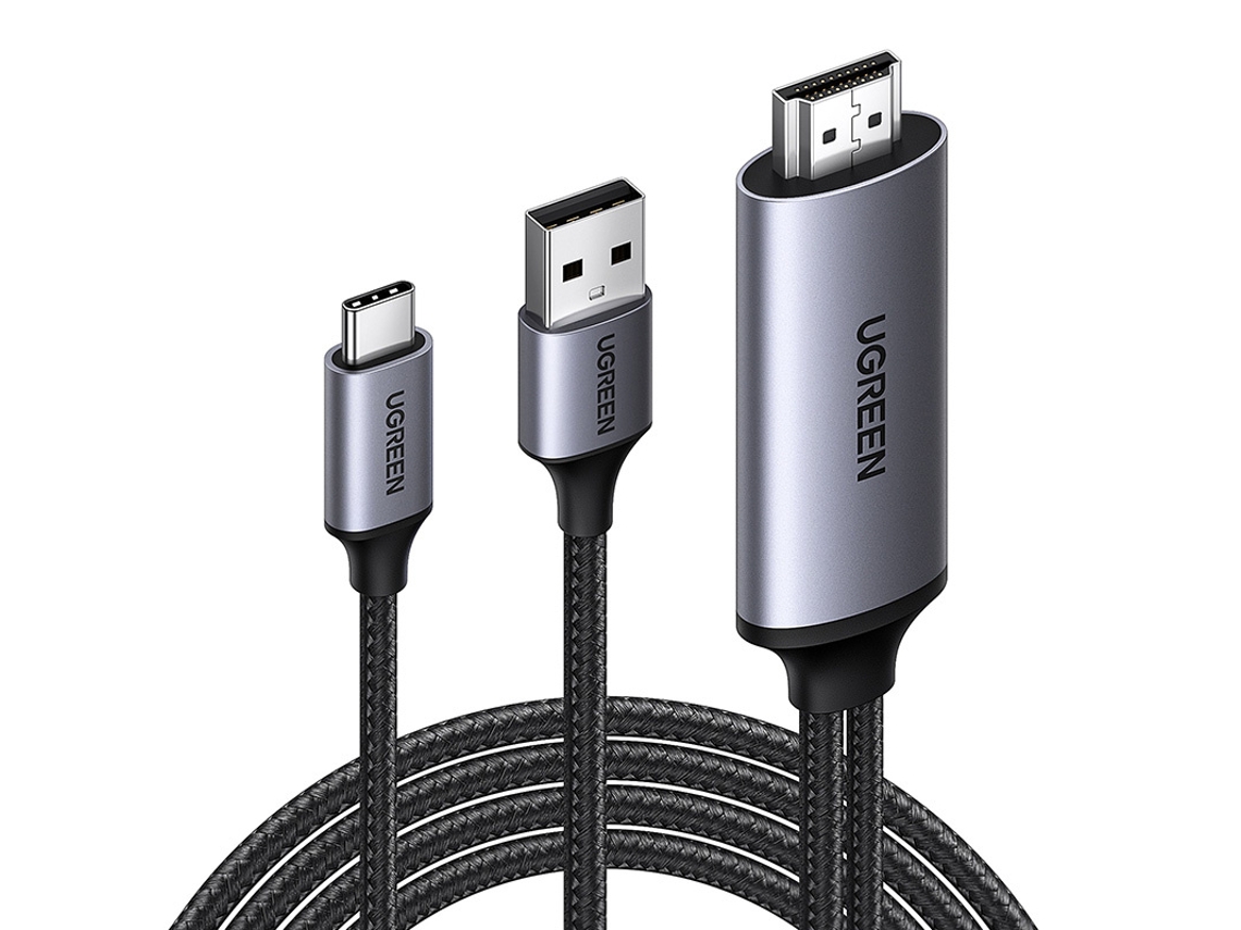 Adaptador Ugreen Hdmi Para Usb C 4k 60hz 5v 1a Para Tvs E Laptops Compatíveis