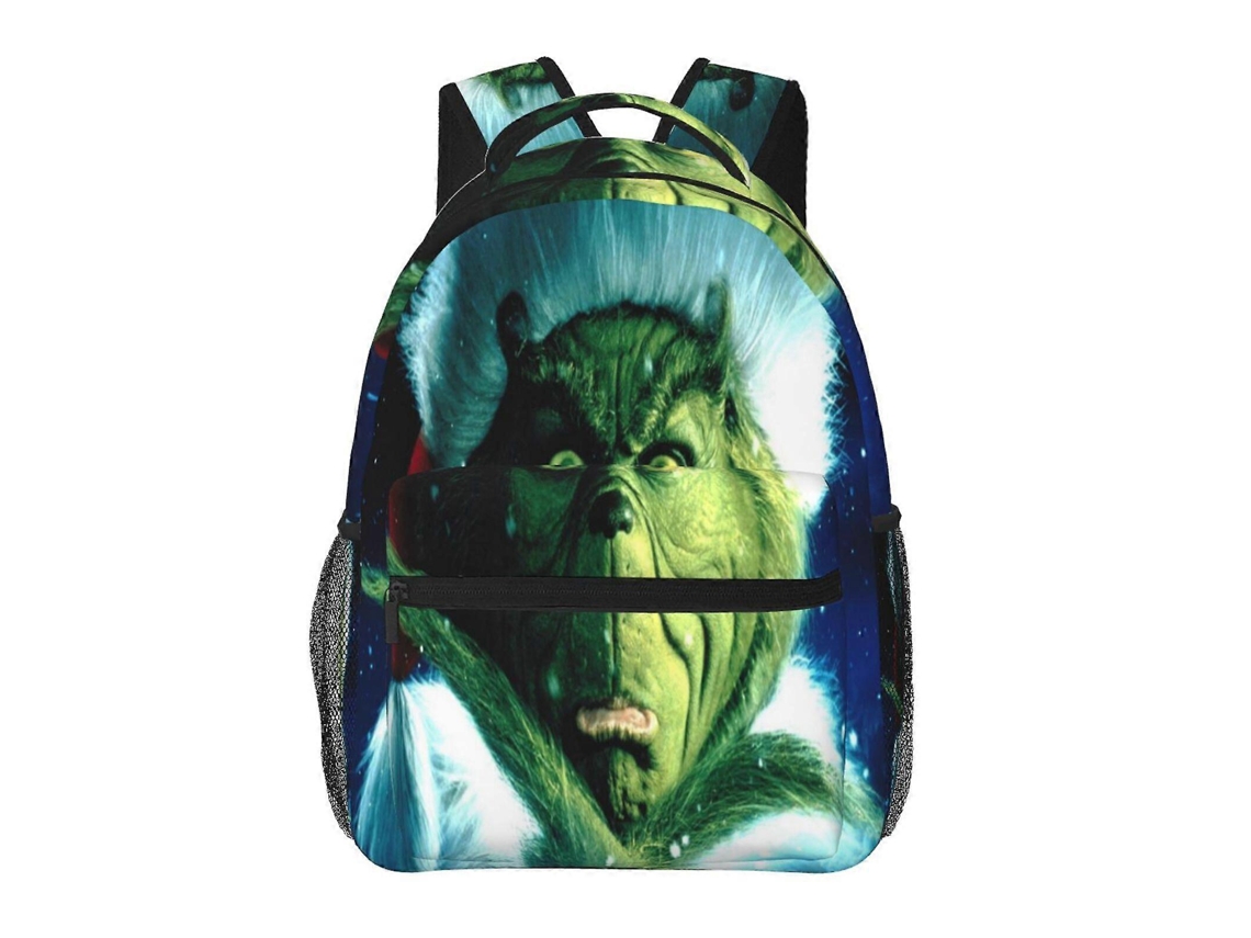 Mochila Grinch E104 Para Escola E Trabalho, Leve E À Prova Dágua, Mochila Estilosa Para Estudantes E Adultos N104 Olysi Shop