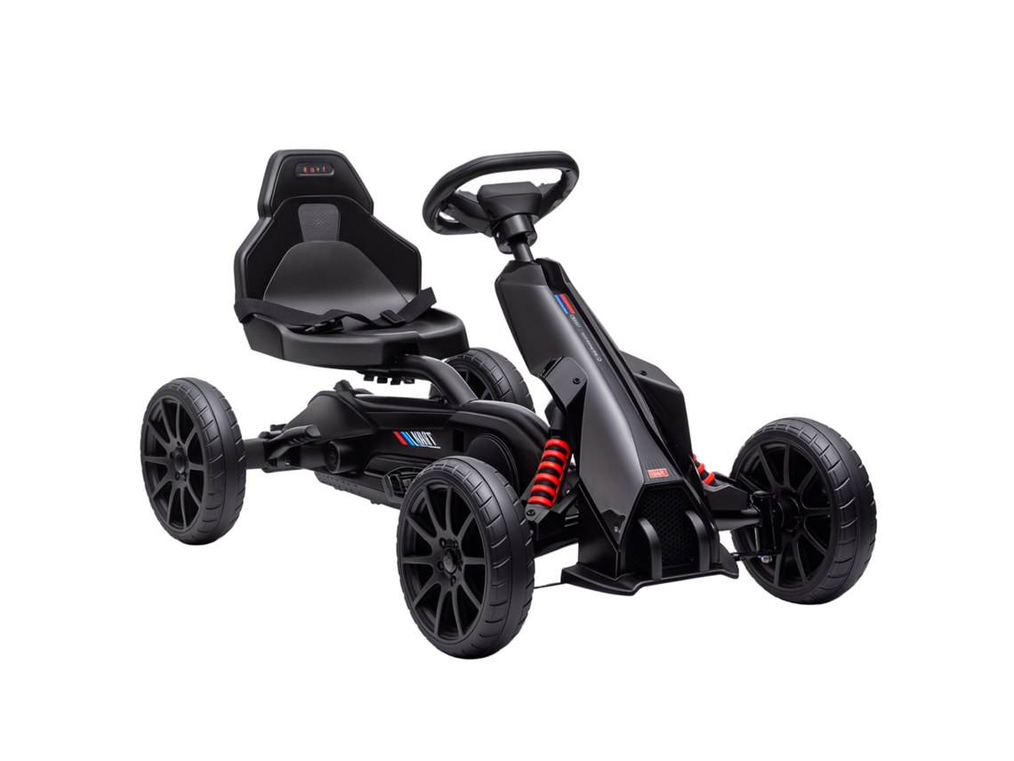 Kart infantil de pedais, assento ajustável, rodas Eva pretas, 100x58x58,5 cm S/MARCA