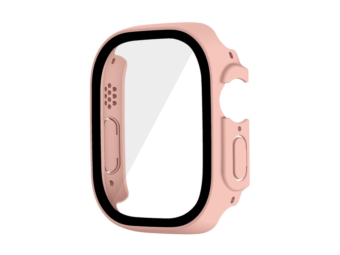 Capa rígida de PC para Apple Watch Ultra 49 mm com protetor de tela de vidro temperado, à prova d'água. Ly Ebike