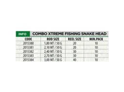 Lineaeffe Combo Xtreme Fishing Snake Head