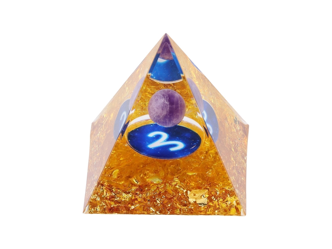 Primerox pirâmide de Energia de Resina para Cura e Equilíbrio de Chakras Reduce Estresse