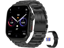 Relógio inteligente com tela sensível ao toque HD de 1,96 polegadas, 100 modos esportivos, bateria de 400mAh, suporte para chamadas e monitoramento Bestvite.