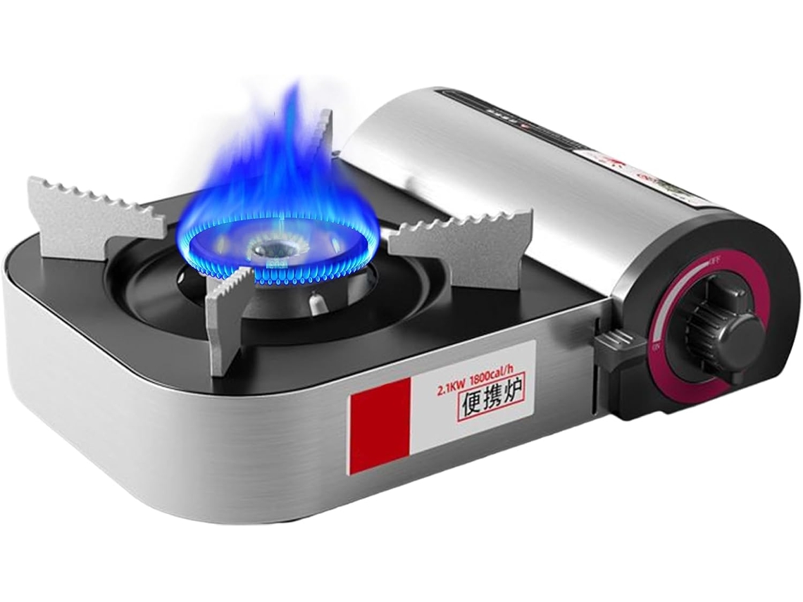 Fogão Portátil Queimador Portátil Para Camping, 2100w, Ferramenta De Cozinha À Prova De Vento Para Gokoco