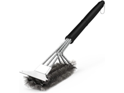 Escova de Limpeza para Grelha, com Raspador, 43,5 × 7 Cm AQUAFORGE
