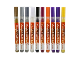 Set De 10 Lápices Para Arte De Uñas Com Corpo De Abs Colorido Para Pintura, Pontos E Grafiti Diy