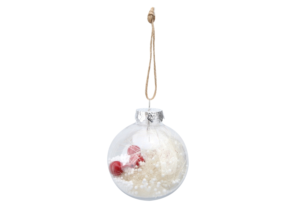 Laxiscreed Conjunto De 6 Bolas De Natal Transparentes Para Decoração De Árvore