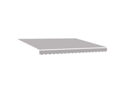 Toldo Retrátil Manual Cinza Claro Vidaxl Cinzento Claro Poliéster (400 X 350 Cm)