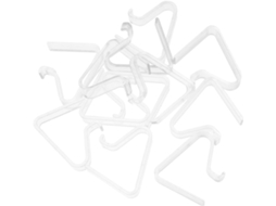 Conjunto Galpada com 12 prendedores de toalha de mesa de plástico transparente, resistentes ao vento.
