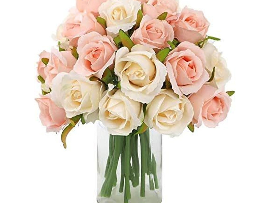 Rosa Artificial, Flor de Seda, Flor Artificial, Buquê de Noiva, Klb AQUAFORGE