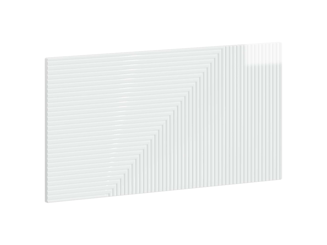 Vidaxl Cabeceira Montada Na Parede Haarlem Branco Brilhante