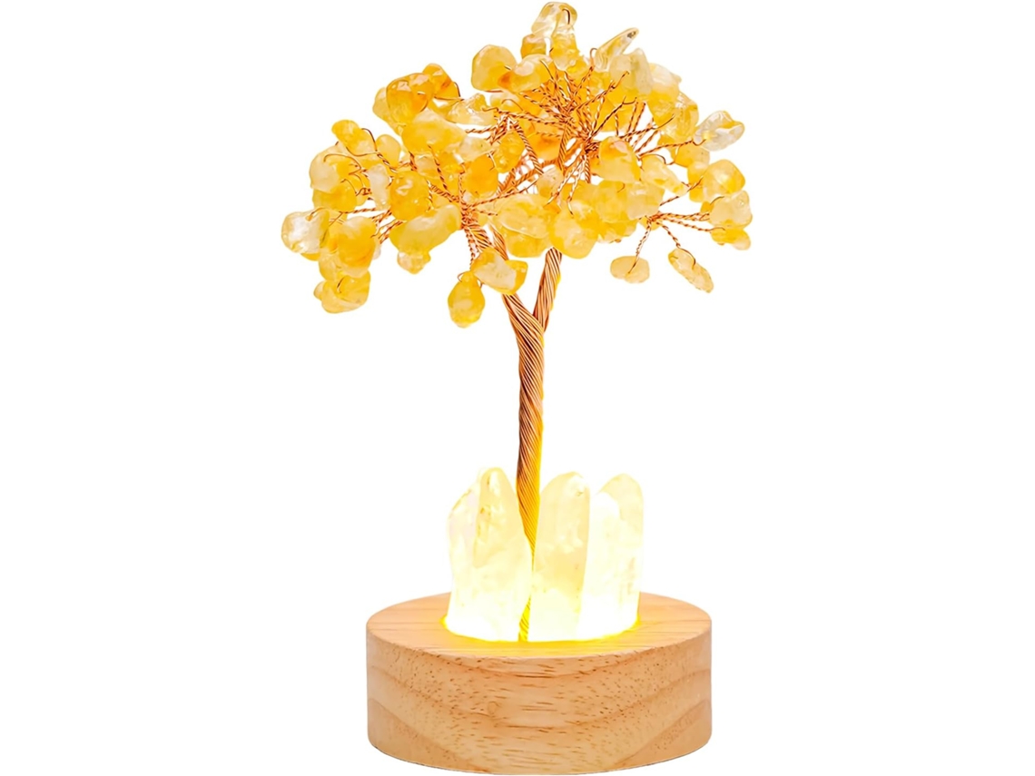 Luxo Banhada A Ouro Candeeiro de Mesa, Base Madeira Maciça, 6x14 Cm