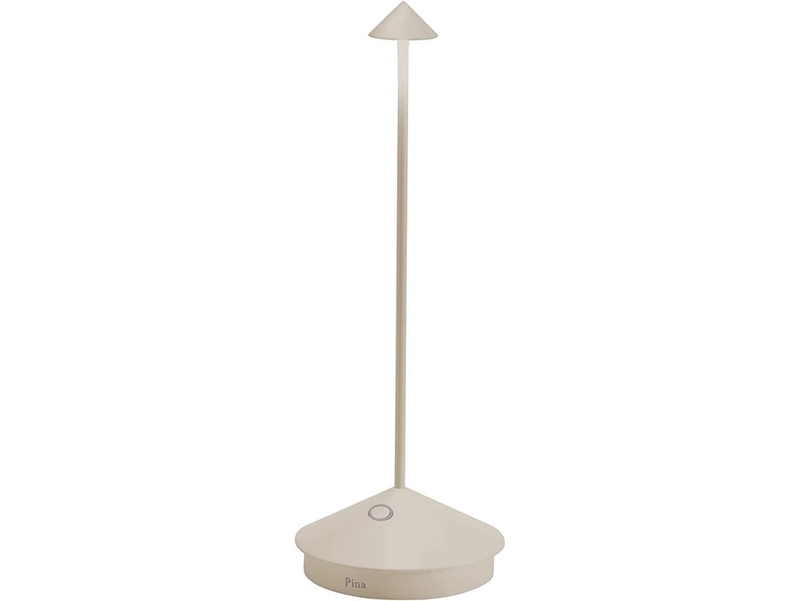 Pina Pro Sand Candeeiro de Mesa Led Recarregável e Regulável ZAFFERANO