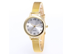Reloj De Pulsera De Cuarzo Zhoulianfa Unisex Con Correa De Malla Dial Redondo Blanco