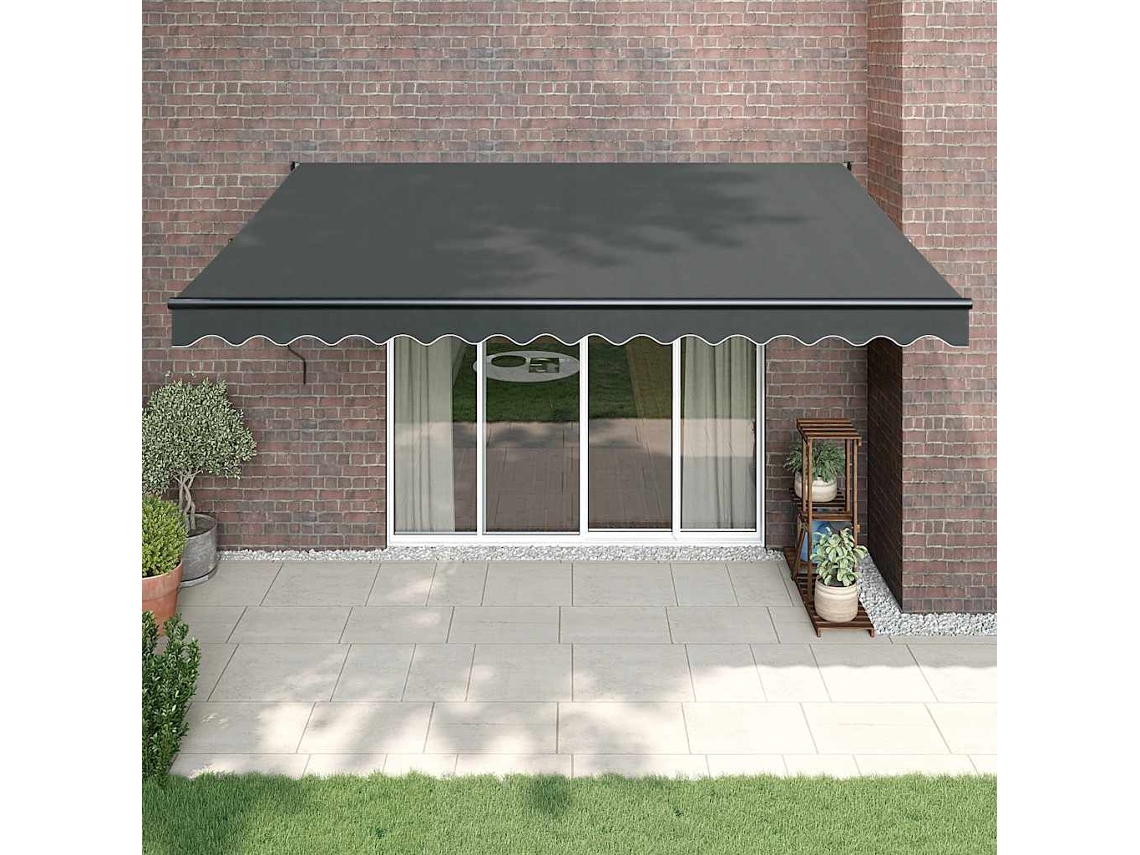 Vidaxl Toldo Retrátil Automático 4x3 M Antracite
