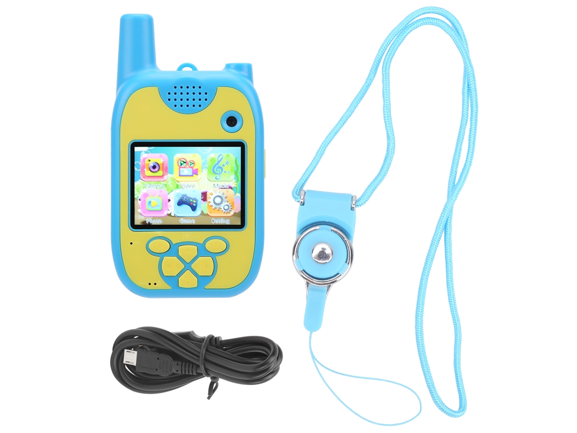 Câmera Walkie talkie Infantil Multifuncional 720p Mini de Vídeo Digital de Brinquedo AQUAFORGE