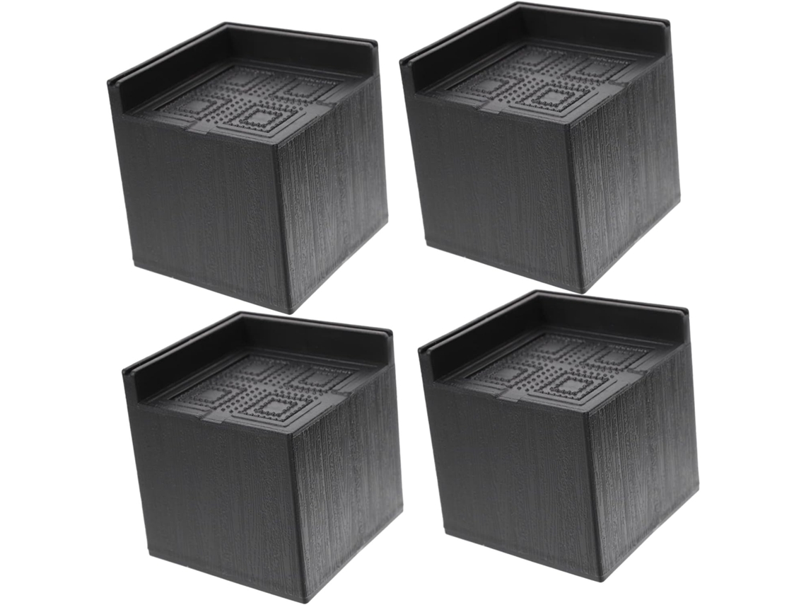 Conjunto de 4 Elevadores Ajustáveis Childweet, Altura Ajustável de 5 a 7,5 cm, ABS e Aço, para Cama