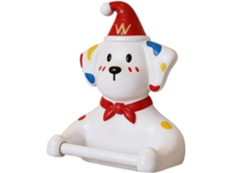 Dispensador De Papel Higiênico Adesivo Parede Com Desenho Cachorrinho, Adesivo Removível