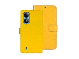 Capa De Couro Com Textura Crazy Horse Da Idewei Para Zte Blade A33s