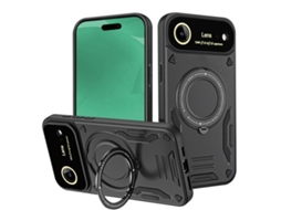 Capa Para Iphone 17 Air Com Janela Grande E Suporte Magsafe